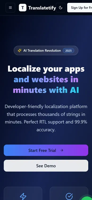 Translatetify on a phone